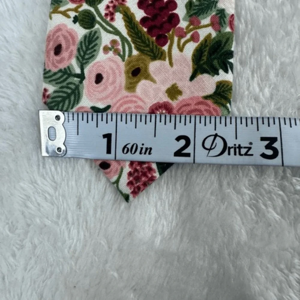 HoBo Ties Men's English Tea Garden Print Necktie Pinks Greens‎ Wedding